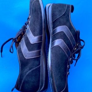 S T DuPont black leather